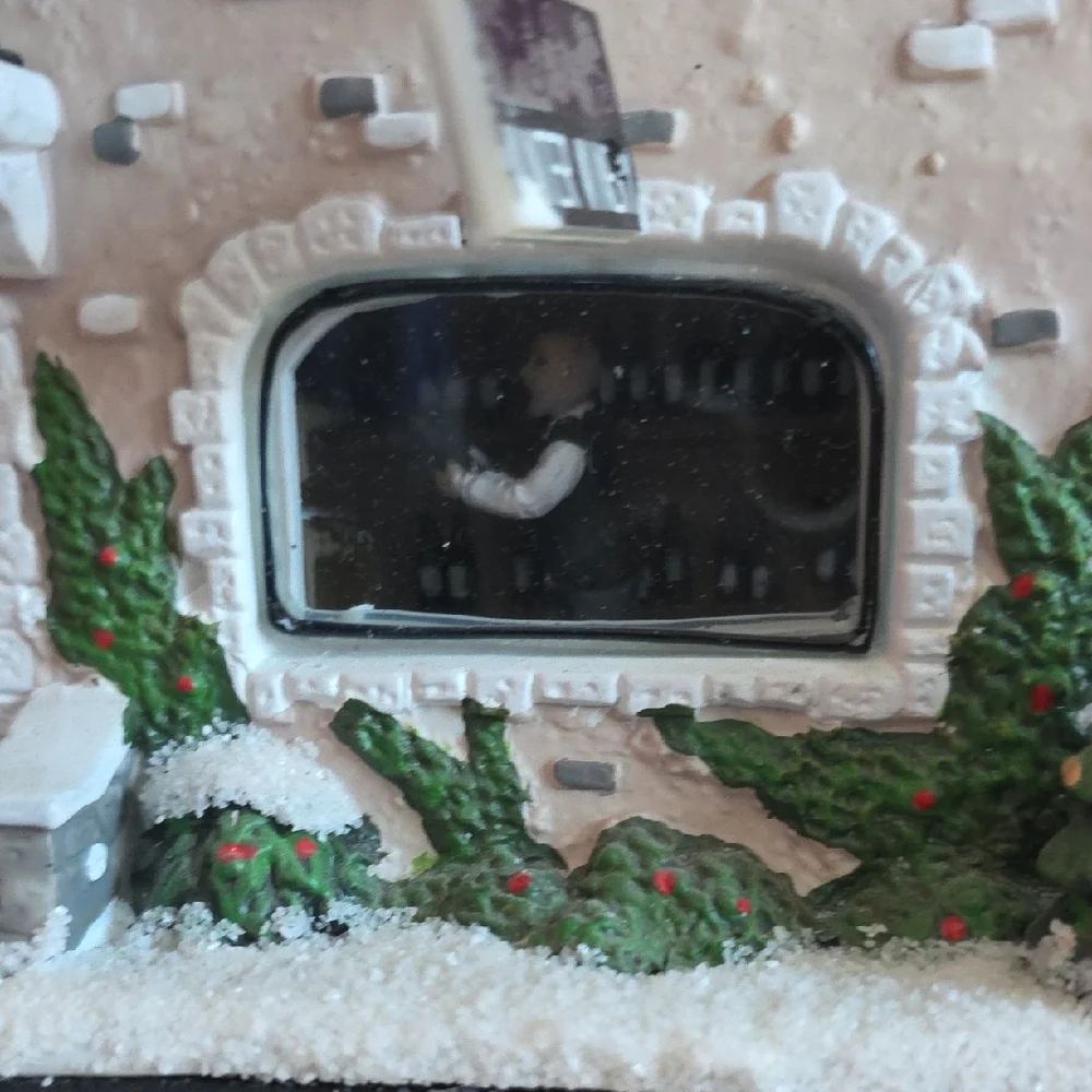 St. Nicholas Square Winter Winery - Festive Village House with Brown Roof